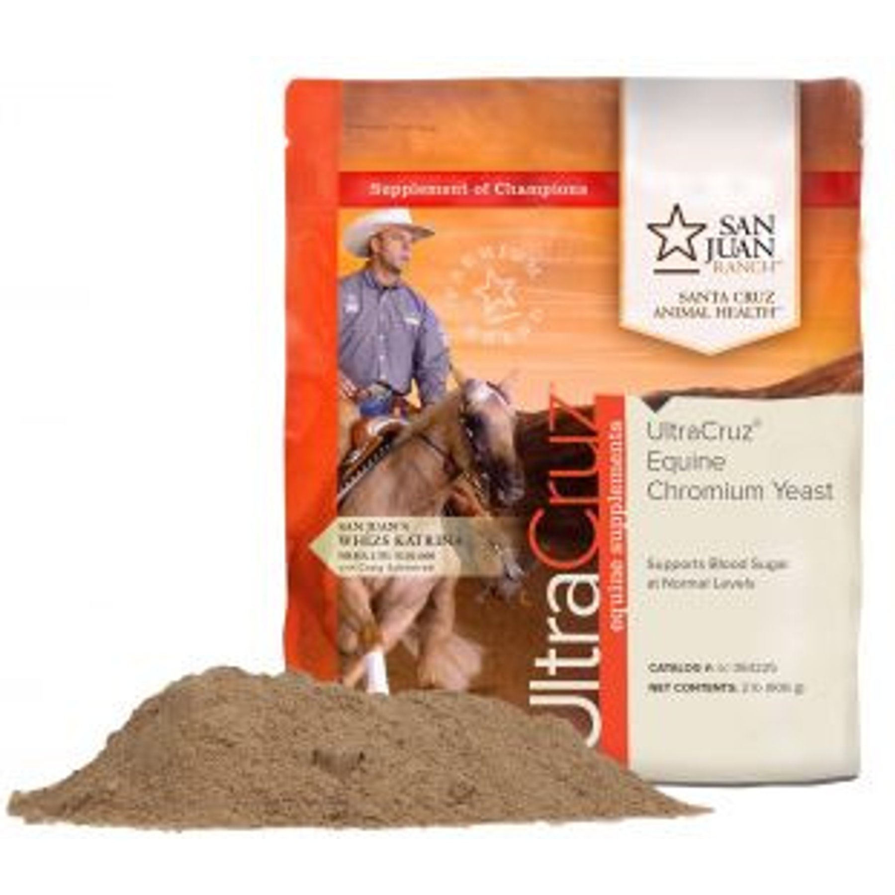 UltraCruz Chromium Yeast Diabetic Support Pellets Horse Supplement, 2-lb bag
