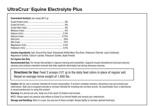 Show full view: UltraCruz Electrolyte Plus Pellets Horse Supplement, 5-lb bag slide 4 of 4