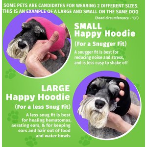 Happy Hoodie Thunder Grooming Fireworks Calming Band for Dogs & Cats, Purple, Large