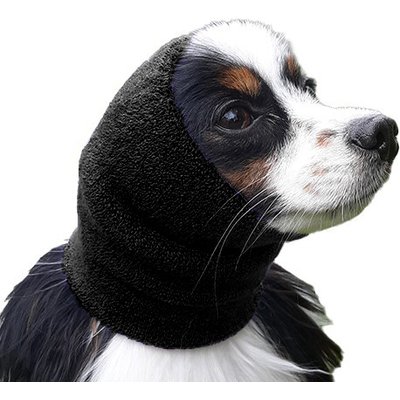 Happy Hoodie Happy Hoodie Thunder Grooming Fireworks Calming Band for Dogs & Cats, Black, Small