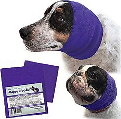 Happy Hoodie Calming Cap for Dogs, Small & Large, 2 count, Purple