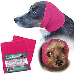 Happy Hoodie Calming Cap for Dogs, Small & Large, 2 count, Pink