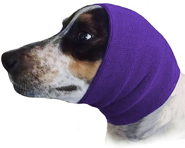 Show full view: Happy Hoodie Thunder Grooming Fireworks Calming Band for Dogs & Cats, Purple, Large slide 1 of 14