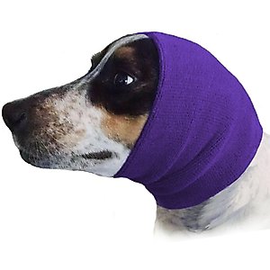 Happy Hoodie Thunder Grooming Fireworks Calming Band for Dogs & Cats, Purple, Large
