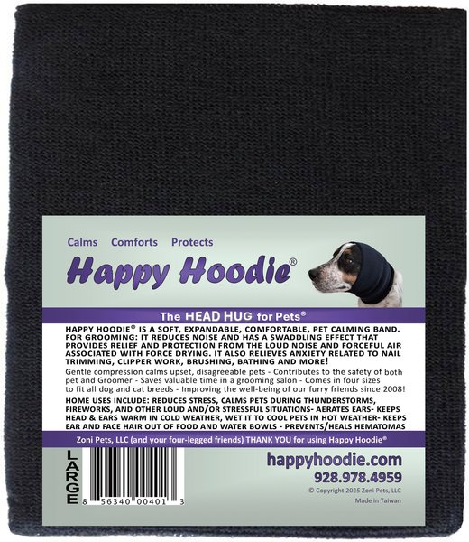 Happy Hoodie Thunder Grooming Fireworks Calming Band for Dogs