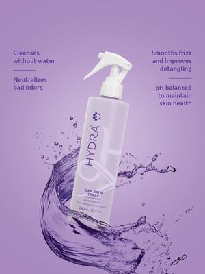 Show full view: Hydra Retail Dry Bath Cat & Dog Deodorizer Spray, 8.12-fl oz bottle slide 3 of 5