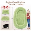 Show in main carousel: LovMor Oversized Human Dog Bed, Green slide 5 of 7