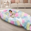 Show in main carousel: LovMor Oversized Human Dog Bed, Rainbow slide 1 of 7