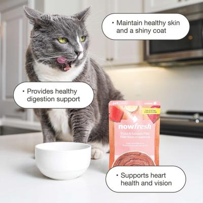 Show full view: Now Fresh Grain-Free Tuna & Salmon Pate Wet Cat Food, 2.5-oz pouch, case of 12 slide 4 of 11