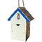 Show in main carousel: Home Bazaar Bluebirds with Camellia Cottage Birdhouse, Blue slide 2 of 4