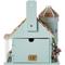 Show in main carousel: Home Bazaar Flower Pot Cottage Birdhouse, Blue slide 5 of 5