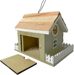 Home Bazaar Snug Harbor Cottage Birdhouse, Green slide 2 of 3