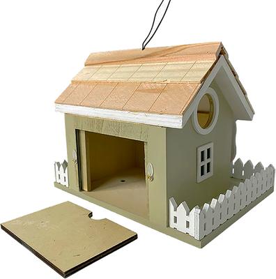 Show full view: Home Bazaar Snug Harbor Cottage Birdhouse, Green slide 2 of 3