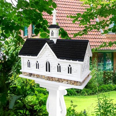 Show full view: Home Bazaar Star Barn Birdhouse, White slide 3 of 3