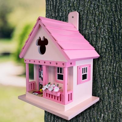 Show full view: Home Bazaar Minnie Cottage Birdhouse, Pink slide 8 of 9