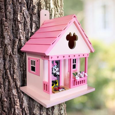 Show full view: Home Bazaar Minnie Cottage Birdhouse, Pink slide 9 of 9