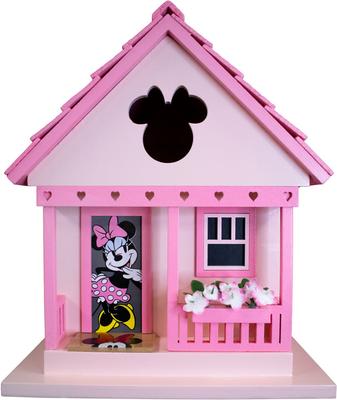 Show full view: Home Bazaar Minnie Cottage Birdhouse, Pink slide 2 of 9