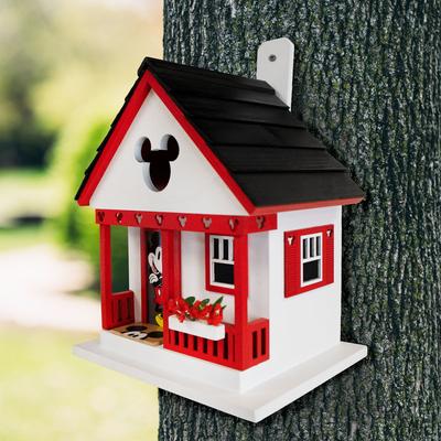 Show full view: Home Bazaar Mickey Cottage Birdhouse, Red slide 9 of 9
