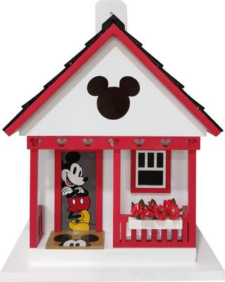 Show full view: Home Bazaar Mickey Cottage Birdhouse, Red slide 2 of 9