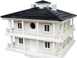Home Bazaar Club House Birdhouse, White