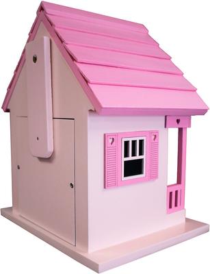 Show full view: Home Bazaar Minnie Cottage Birdhouse, Pink slide 4 of 9