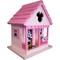 Show in main carousel: Home Bazaar Minnie Cottage Birdhouse, Pink slide 1 of 9