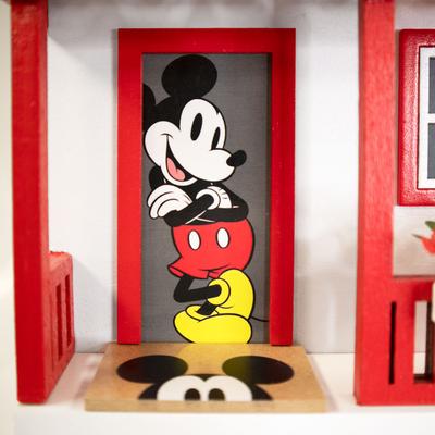 Show full view: Home Bazaar Mickey Cottage Birdhouse, Red slide 8 of 9
