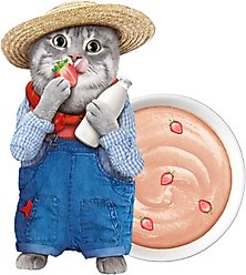 Moochie Tuna, Goat Milk & Strawberry Recipe Lickable Cat Treats, 2.2-lb box, case of 60 slide 2 of 5