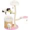 Show in main carousel: KAMABOKO Charming Flower 52.4-in Polyester Modern Cat Tree, Pink slide 1 of 5