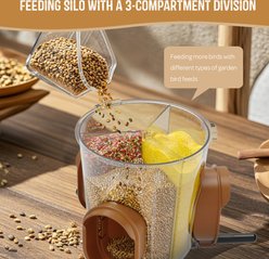 LONA Love Nature Weatherproof Finch Wild Bird Tube Feeder, Brown, 800-mL slide 2 of 6