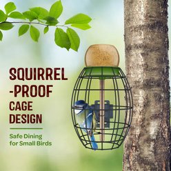 LONA Love Nature Oval Finch Wild Bird Mesh Cage Feeder, Green slide 2 of 5