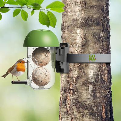 Show full view: LONA Love Nature Durable Easy Hanging System Finch Wild Bird Suet Balls Holder Feeder, Green slide 4 of 6