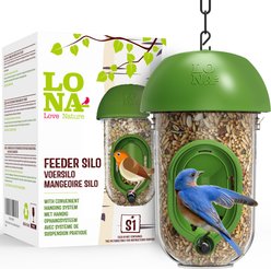 LONA Love Nature 1-Port Finch Wild Bird Tube Feeder, Green, 450-mL slide 2 of 8