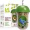 Show in main carousel: LONA Love Nature 1-Port Finch Wild Bird Tube Feeder, Green, 450-mL slide 8 of 8