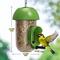 Show in main carousel: LONA Love Nature 2-Pieces Outdoor 1-Port Finch Wild Bird Tube Feeder, Green, 450-mL, 2 count slide 8 of 9