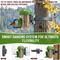 Show in main carousel: LONA Love Nature 2-Pieces Outdoor 1-Port Finch Wild Bird Tube Feeder, Green, 450-mL, 2 count slide 6 of 9
