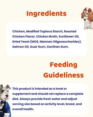 Show full view: Moochie Roasted Chicken Recipe Lickable Dog Treats, 2.2-lb box, case of 12 slide 5 of 5