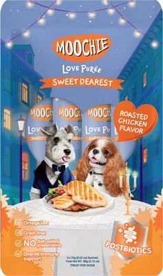 Show full view: Moochie Roasted Chicken Recipe Lickable Dog Treats, 2.2-lb box, case of 12 slide 3 of 5