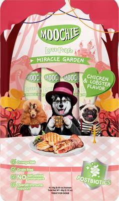 Show full view: Moochie Chicken & Lobster Recipe Lickable Dog Treats, 2.2-lb box, case of 12 slide 3 of 5