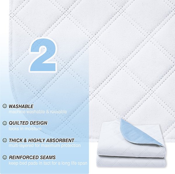 Show full view: Niubya Washable Pee Pads for Dogs, 16 x 24-in, 2 count slide 3 of 8