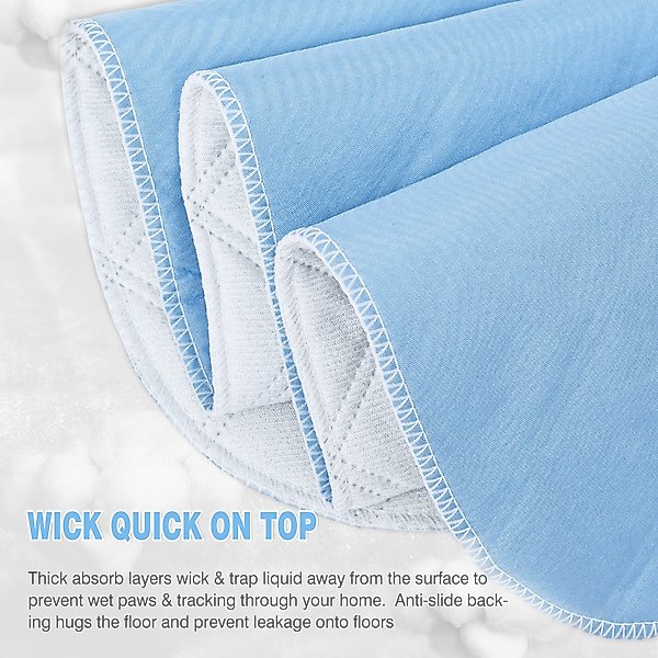 Show full view: Niubya Washable Pee Pads for Dogs, 16 x 24-in, 2 count slide 4 of 8