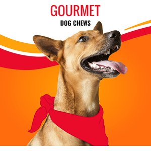 Good 'n' Fun Triple Flavor Wings Chicken, Pork & Beef Hide Dog Chews, 24-oz bag