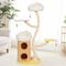 Show in main carousel: KAMABOKO Charming Flower 64.2-in Polyester Modern Cat Tree, Yellow slide 5 of 5
