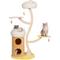 Show in main carousel: KAMABOKO Charming Flower 64.2-in Polyester Modern Cat Tree, Yellow slide 1 of 5