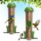 Show in main carousel: LONA Love Nature 2-Pieces Outdoor 3-Port Wild Bird Feeder, Green, 1000-mL, 2 count slide 1 of 8