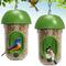 Show in main carousel: LONA Love Nature 2-Pieces Outdoor 1-Port Finch Wild Bird Tube Feeder, Green, 450-mL, 2 count slide 1 of 9