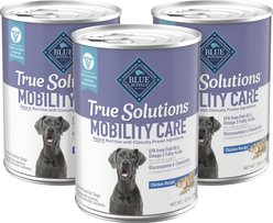 Blue Buffalo True Solutions Mobility Care Adult Chicken Wet Dog Food, 12.5-oz can, case of 3