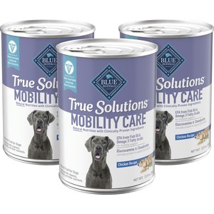 Blue Buffalo True Solutions Mobility Care Adult Chicken Wet Dog Food, 12.5-oz can, case of 3