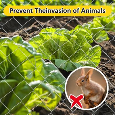 Show full view: LIZEVINC Farm Fence Heavy Duty Galvanized Dog Fence, Silver, 5.6 x 57-ft slide 5 of 7