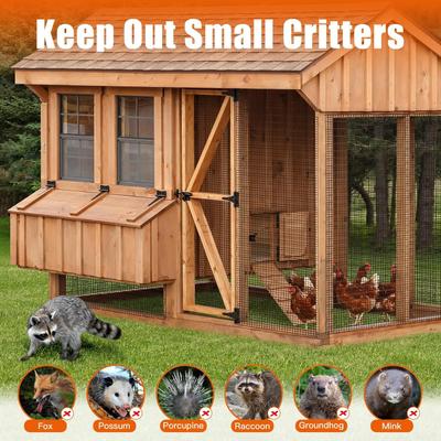 Show full view: LIZEVINC Vinyl Coated Hardware Mesh Cloth for Chicken Coop, Dog Fence & Garden Protection, Black, 36-in slide 5 of 7